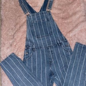 PacSun Striped Overalls